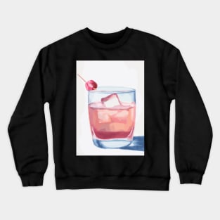 Cocktail with Cherry Crewneck Sweatshirt